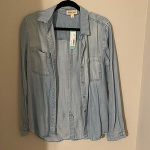 Cloth & Stone button up denim shirt